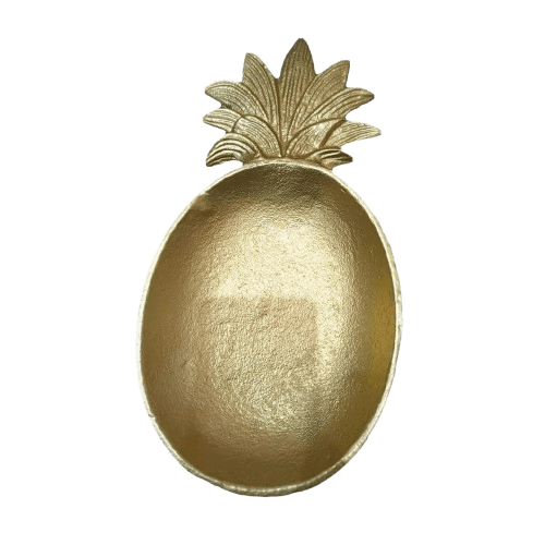 ALUMINIUM PINEAPPLE CASTING BOWL (GOLD)